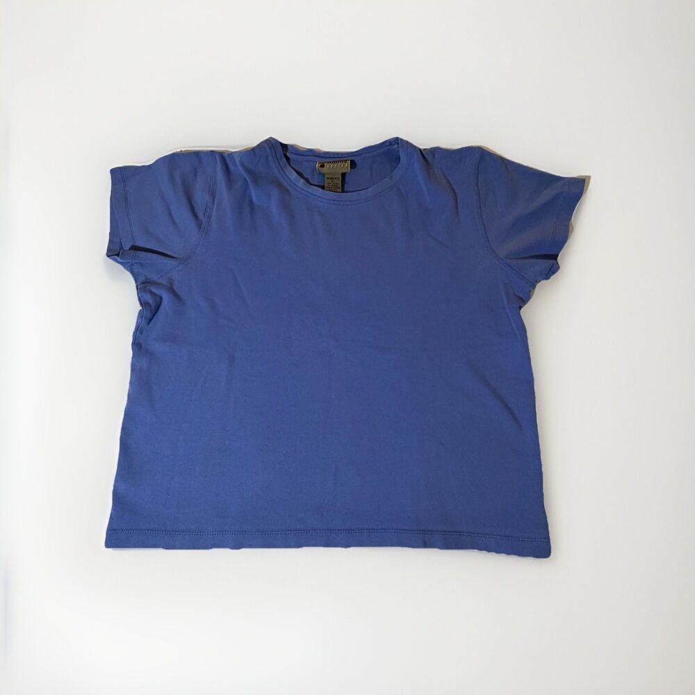 Alpine Design Womens XL Blue Short Sleeve Performance Athletic T-Shirt